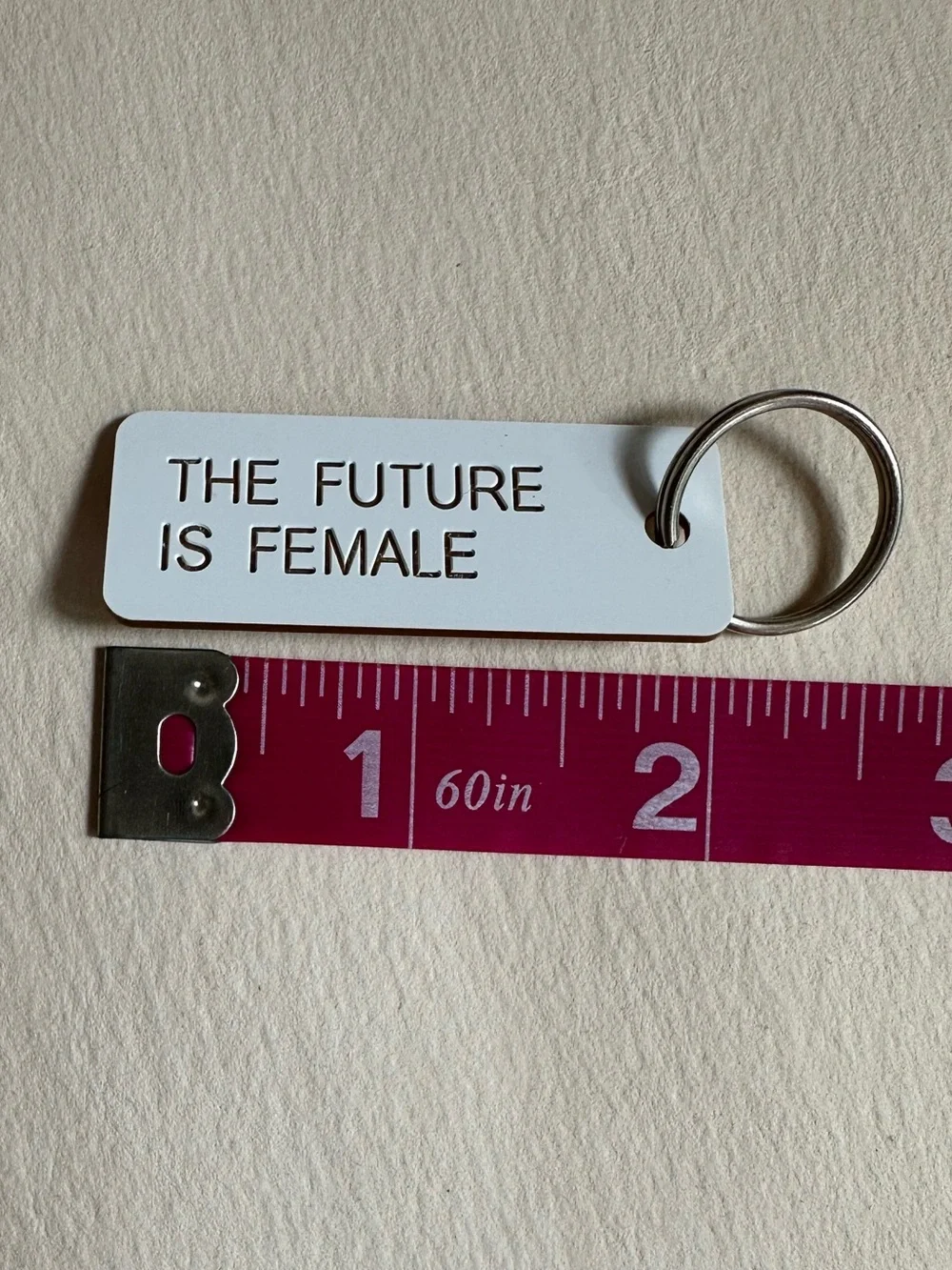 Various Projects The Future Is Female Keytag Acrylic OS